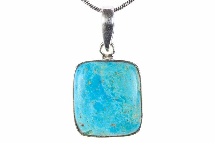 Peruvian Blue Opal Pendant (Necklace) - Sterling Silver #382791